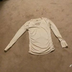 Athleta white womens long sleeve size large